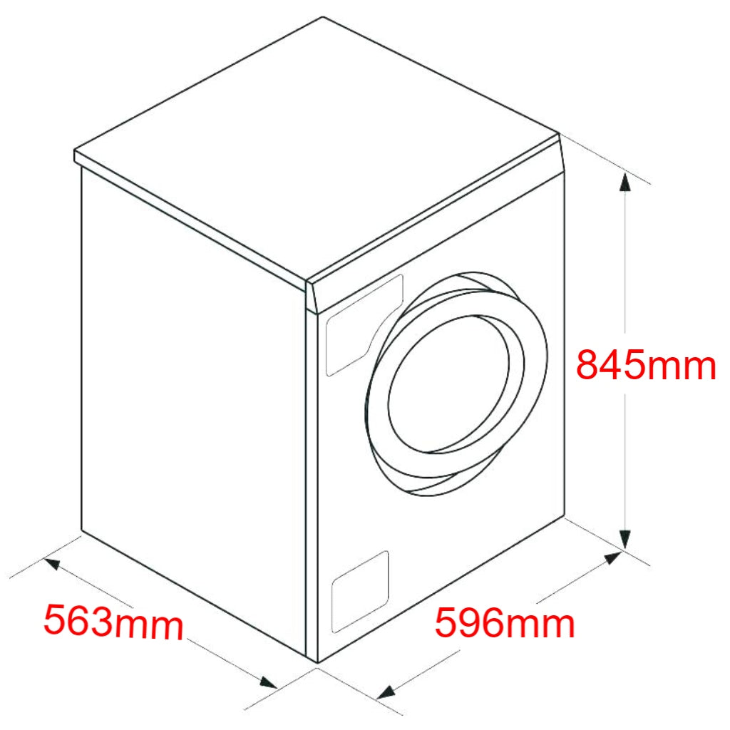 Artusi ACD7000W 7kg White Condenser Dryer - The Appliance Guys