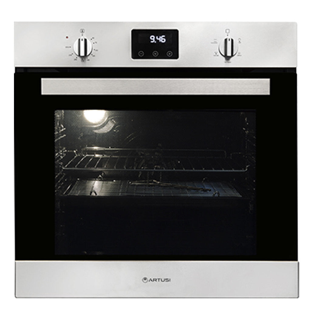 Artusi AO676X 60cm Stainless Steel Electric Built-In Oven - The Appliance Guys