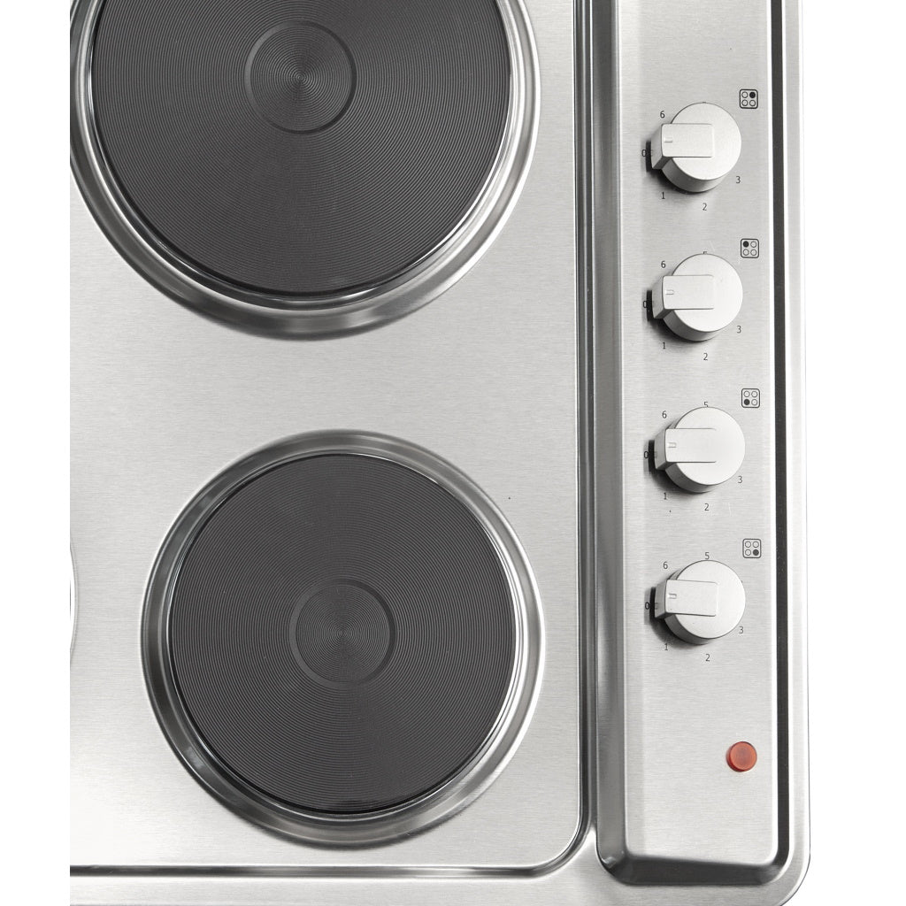 Artusi CAEH1 60cm Stainless Steel Solid Hotplate Cooktop The