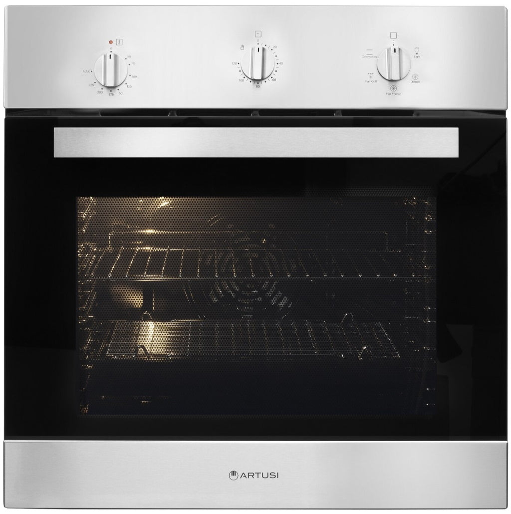 Artusi CAO601X2 60cm Stainless Steel Electric Built-In Oven - The Appliance Guys