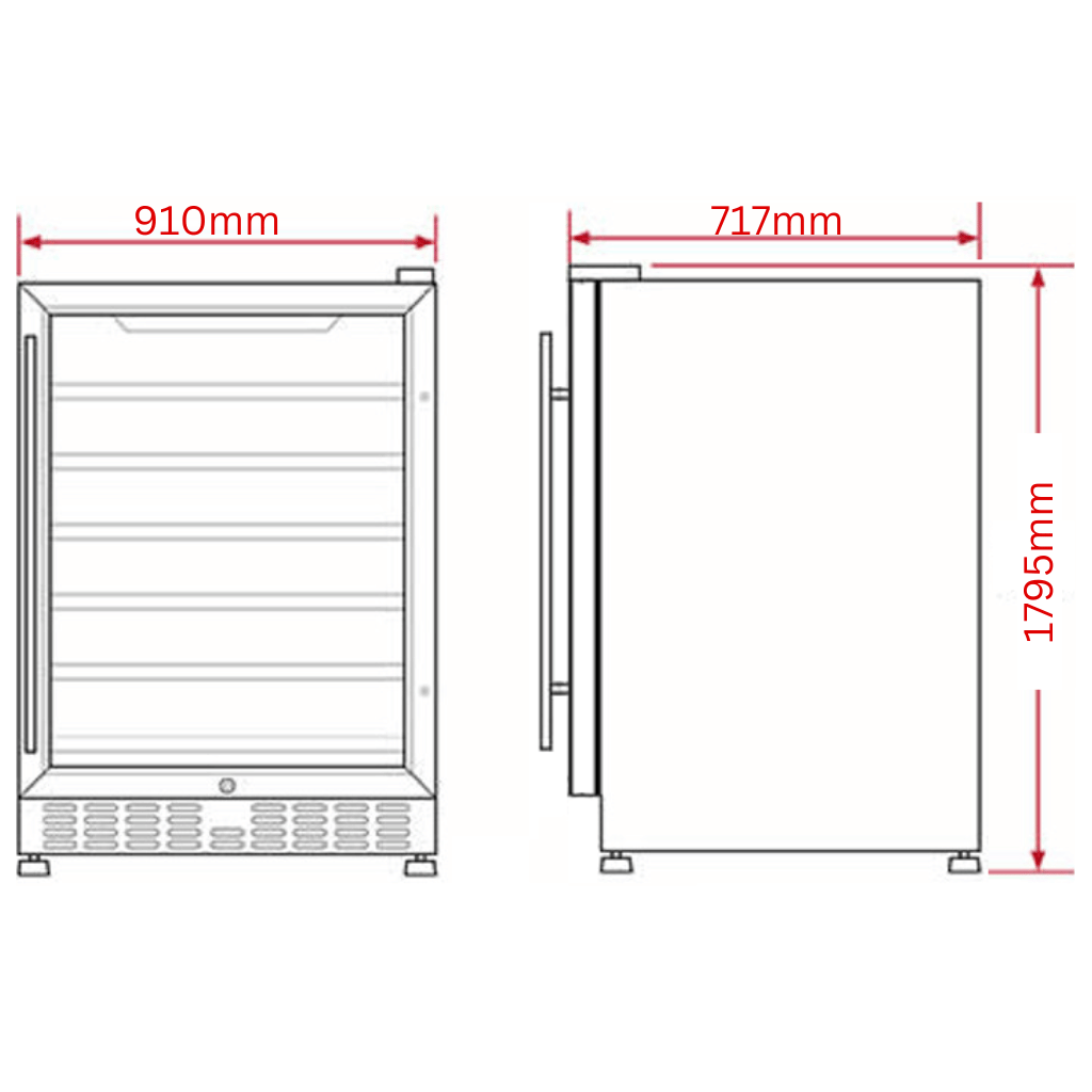 Hisense HRSBS632BW 632L Black Steel Side by Side Fridge