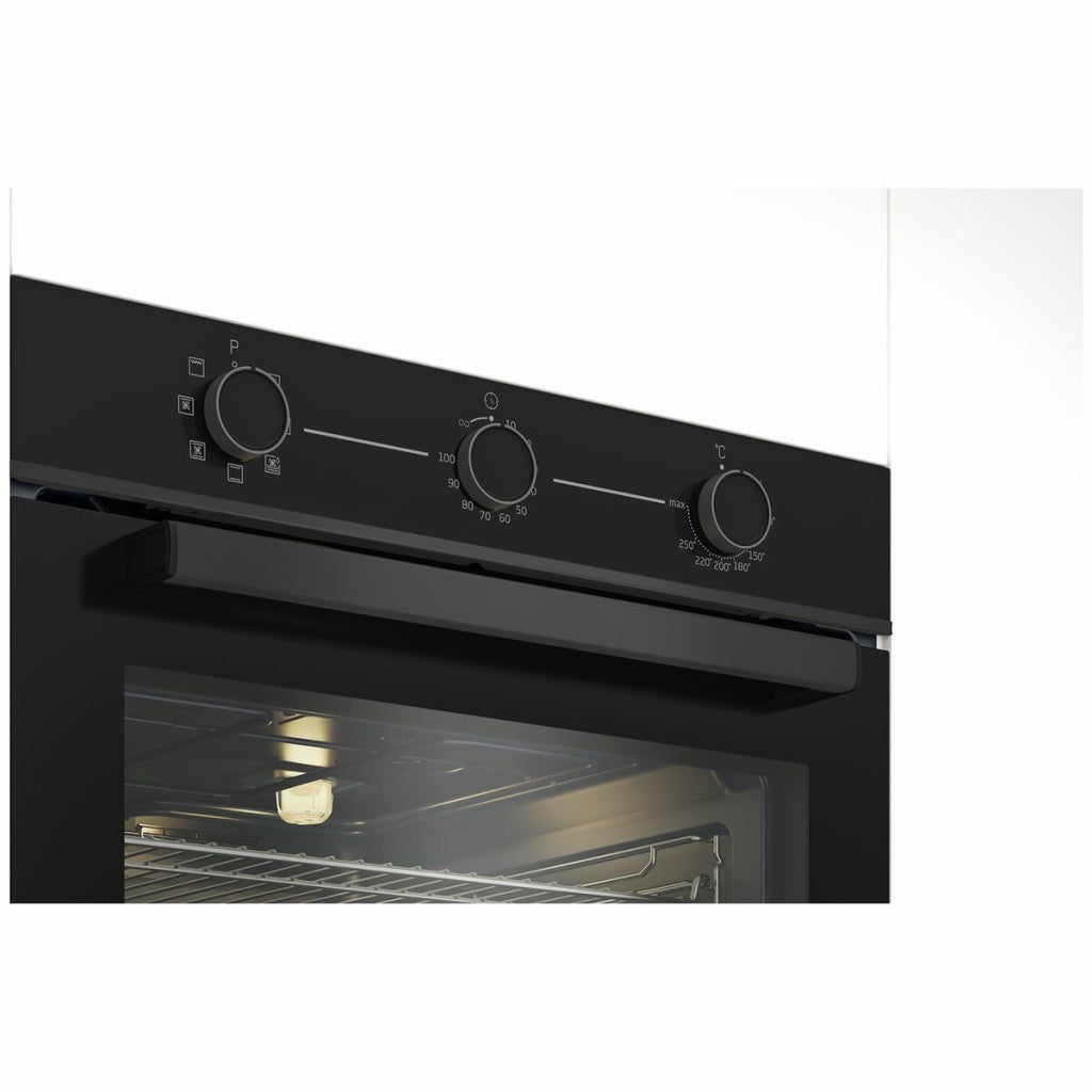 Beko BBO6851MDX 60cm Black Aeroperfect™ Built-In Electric Oven with SteamAdd® - The Appliance Guys