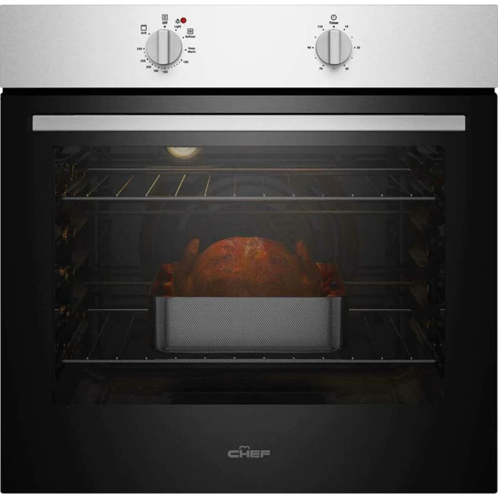 CHEF CVE612SB 60cm Stainless Steel Multifunction Built-In Electric Oven