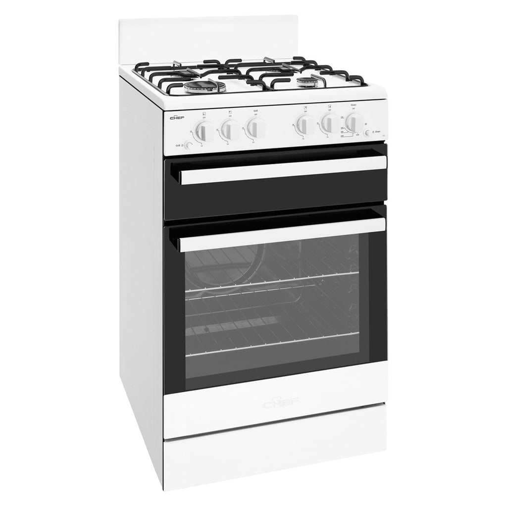 CHEF CFG503WBLP 54cm Freestanding LPG Gas Stove - The Appliance Guys