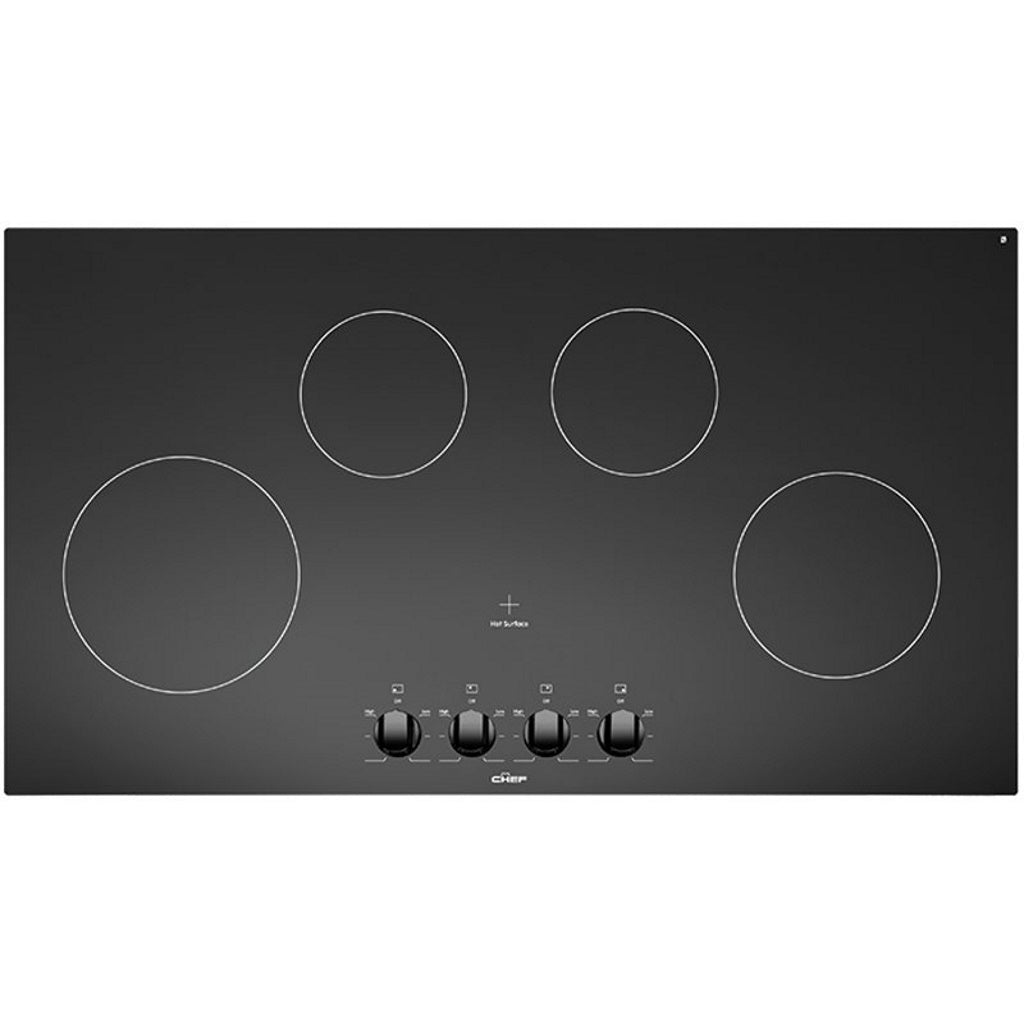 Chef Cooktop CHEF CHC944BA 90cm Black Electric Ceramic Cooktop *AVAILABLE IN NSW ...