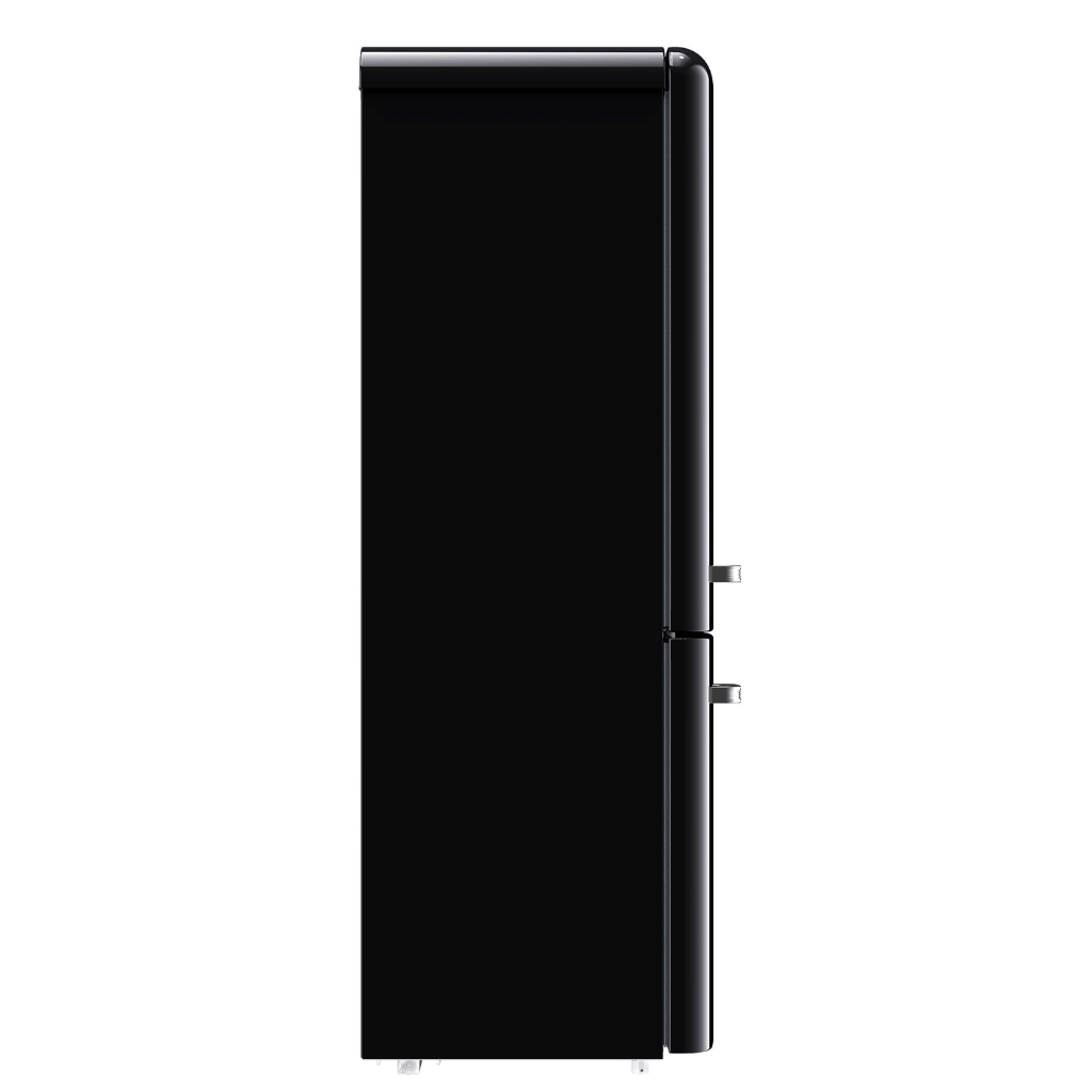 Chiq CRBM229NB 231L Retro Style Bottom Mounted Black Fridge