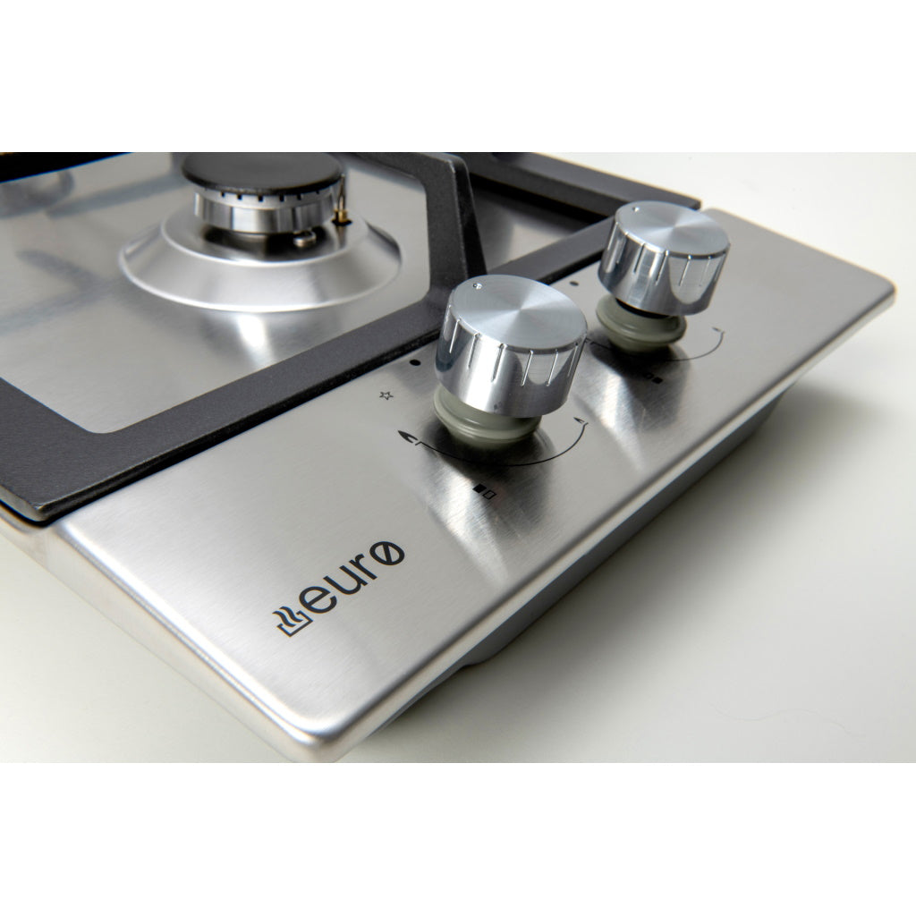 Euro Appliances ECT30GX 30cm Stainless Steel Gas Cooktop - The Appliance Guys