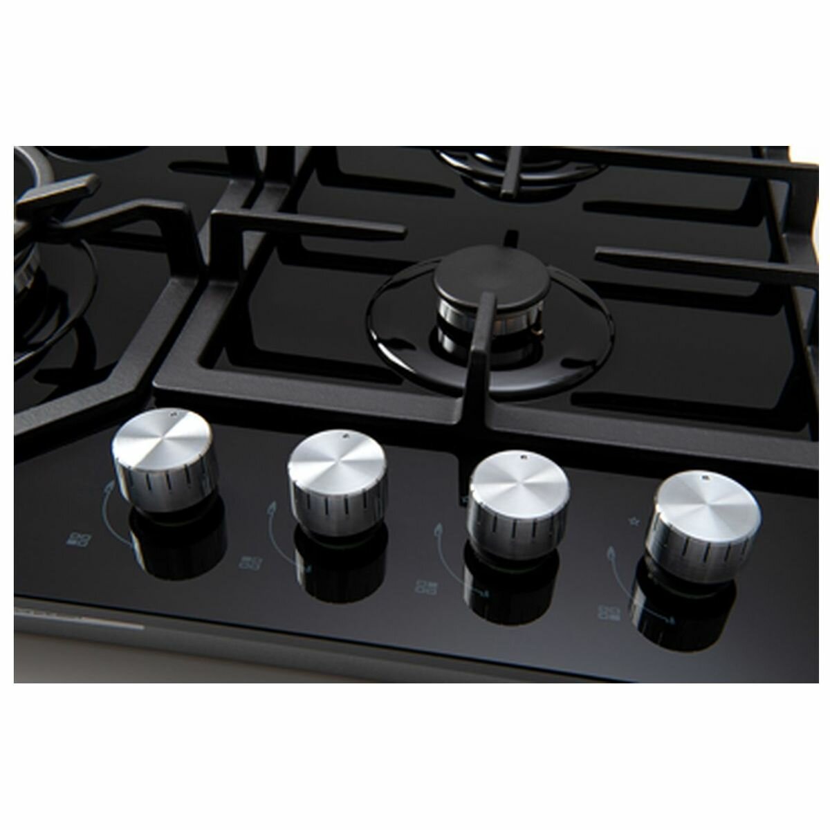 Euro Appliances ECT600GBK2 60cm Black Gas Cooktop - The Appliance Guys