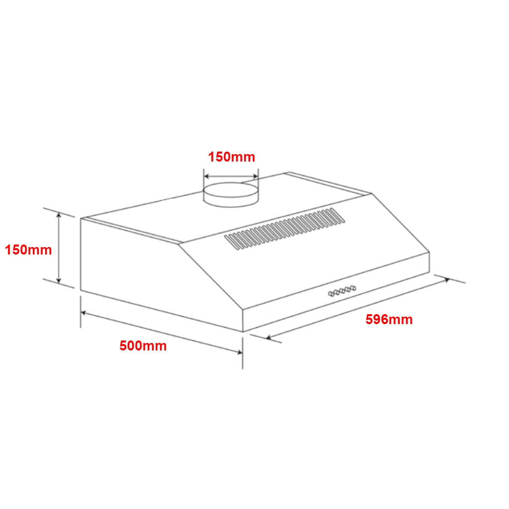 Euro Appliances EAF600SS Dimension Image - The Appliance Guys