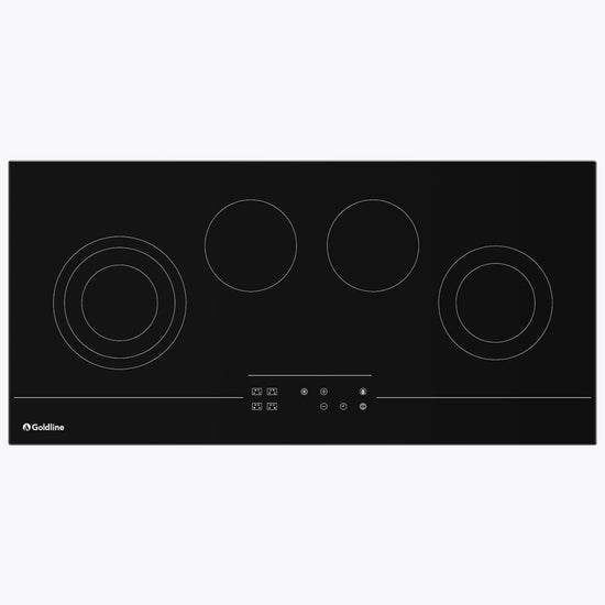 Goldline RZ94T1 90cm Black Glass Electric Cooktop The Appliance Guys