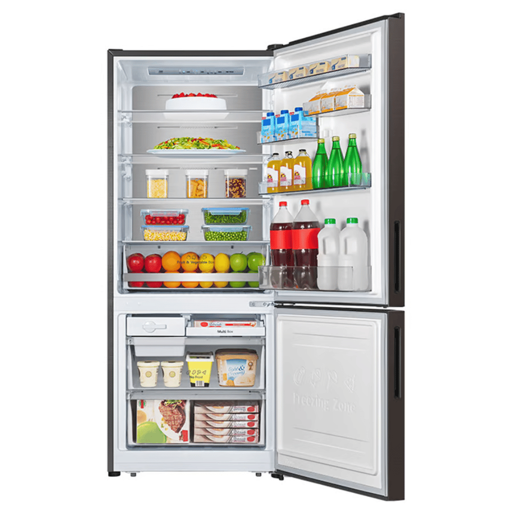 Hisense HRBM418D 417L Black Bottom Mount Fridge