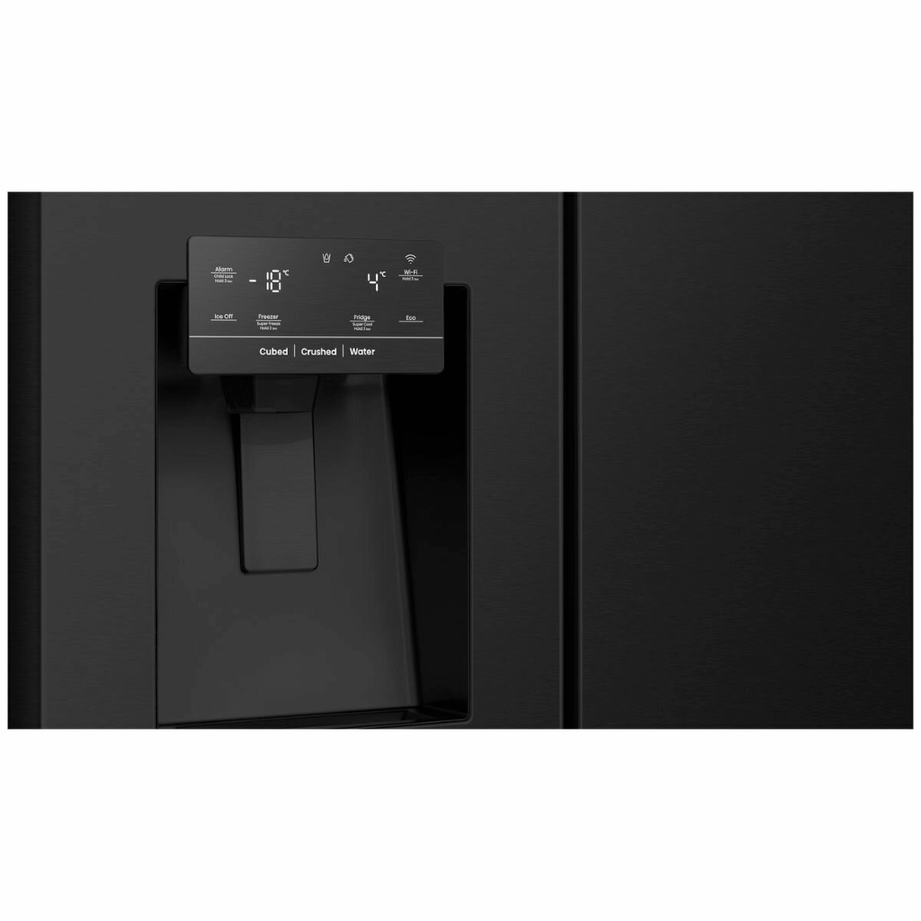 Hisense HRSBS632BW 632L Black Steel Side by Side Fridge
