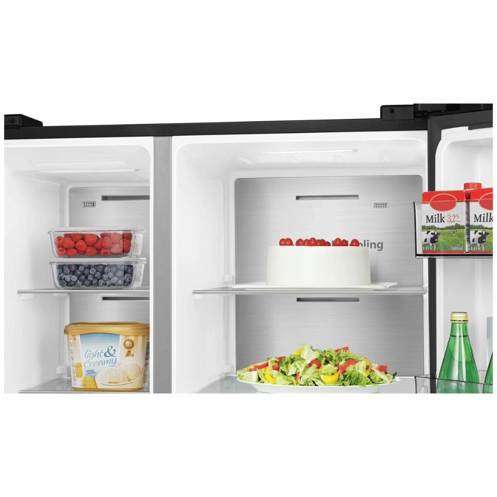 Hisense HRSBS632BW 632L Black Steel Side by Side Fridge