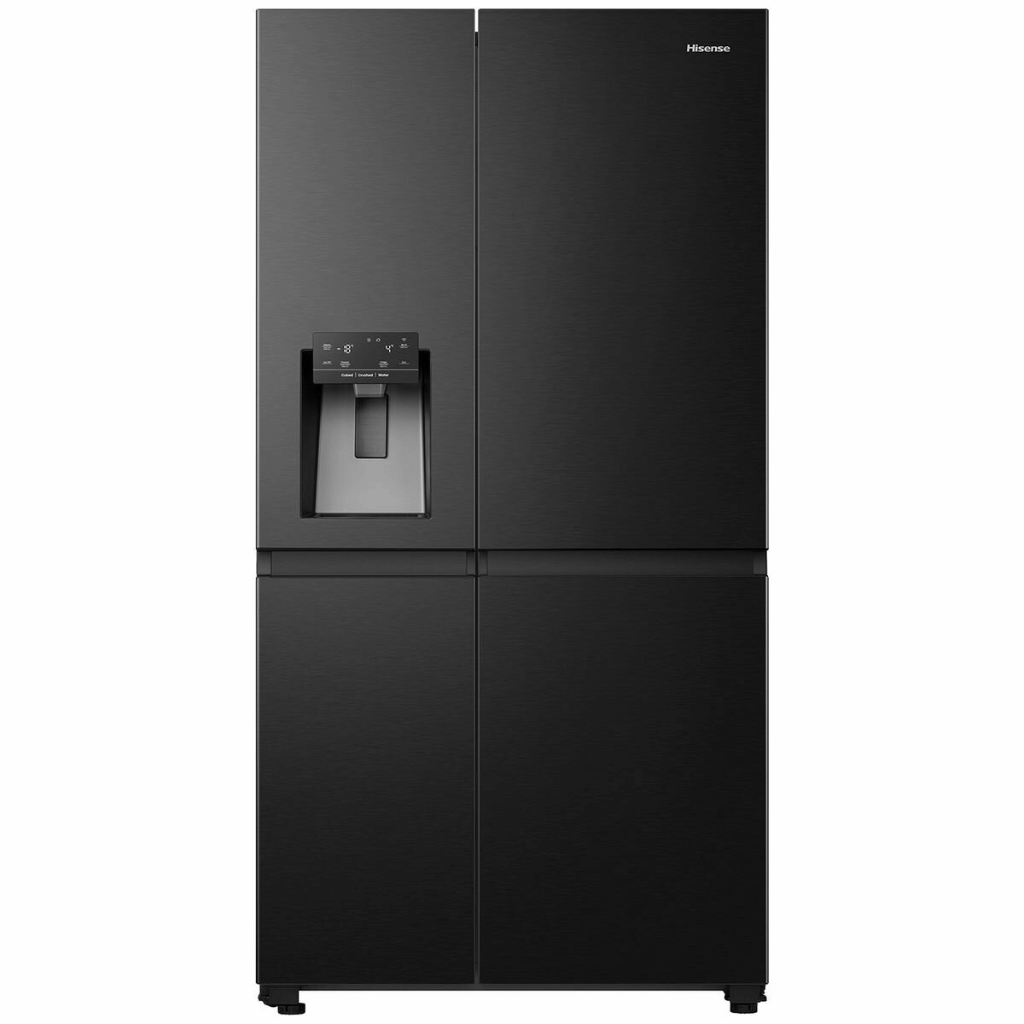 Hisense HRSBS632BW 632L Black Steel Side by Side Fridge