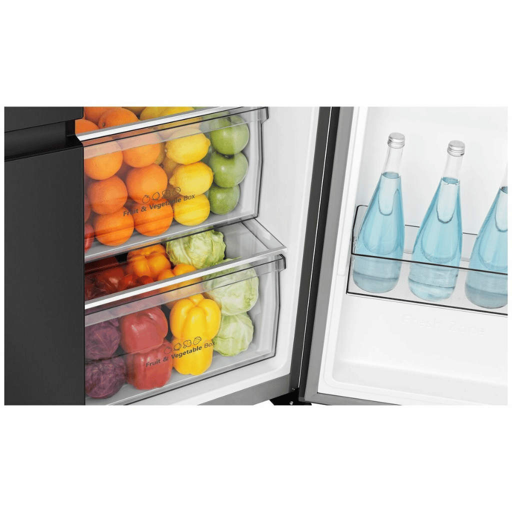 Hisense HRSBS632BW 632L Black Steel Side by Side Fridge