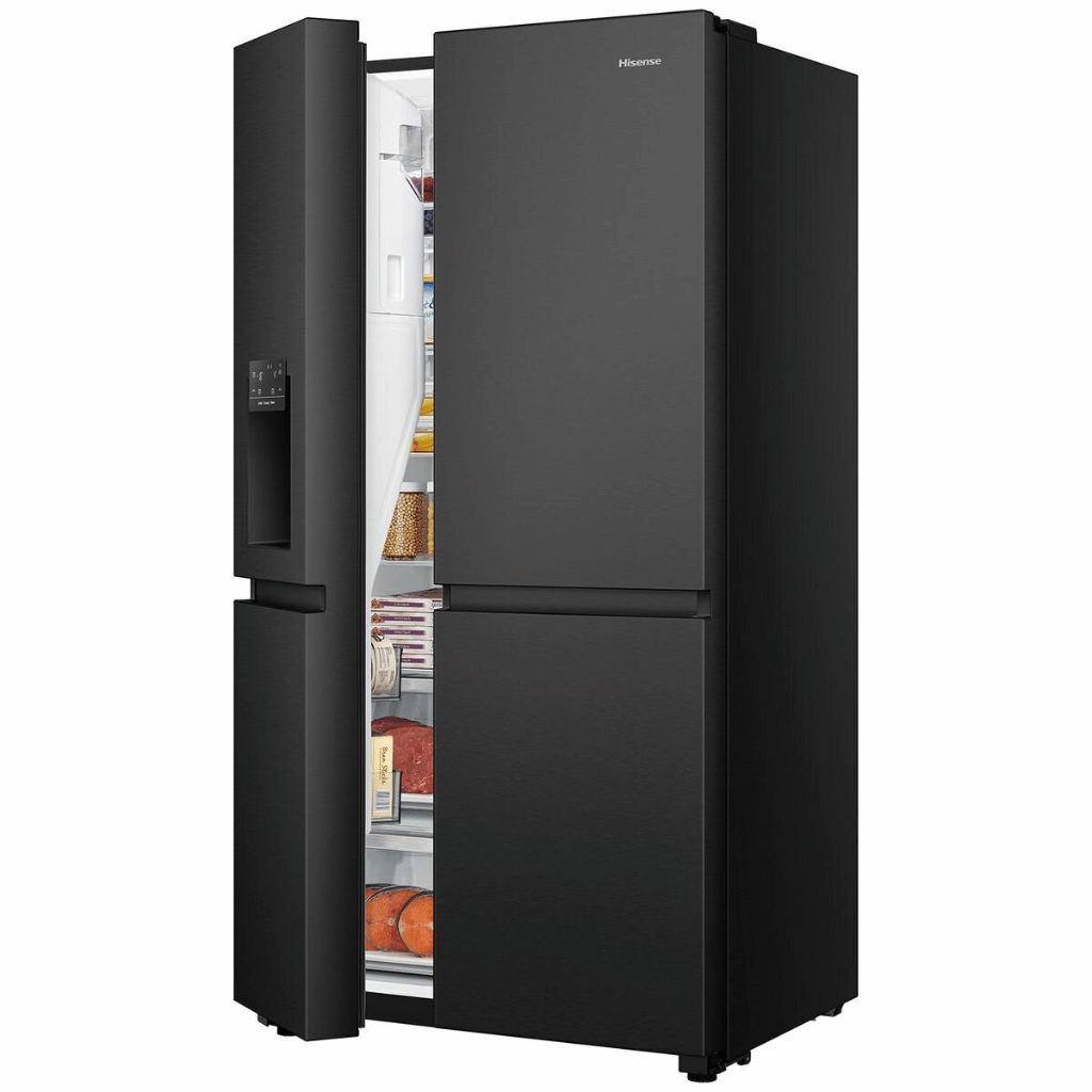 Hisense HRSBS632BW 632L Black Steel Side by Side Fridge