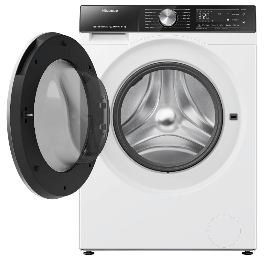 Hisense HWFS8514E White 8.5kg Front Load Washing Machine