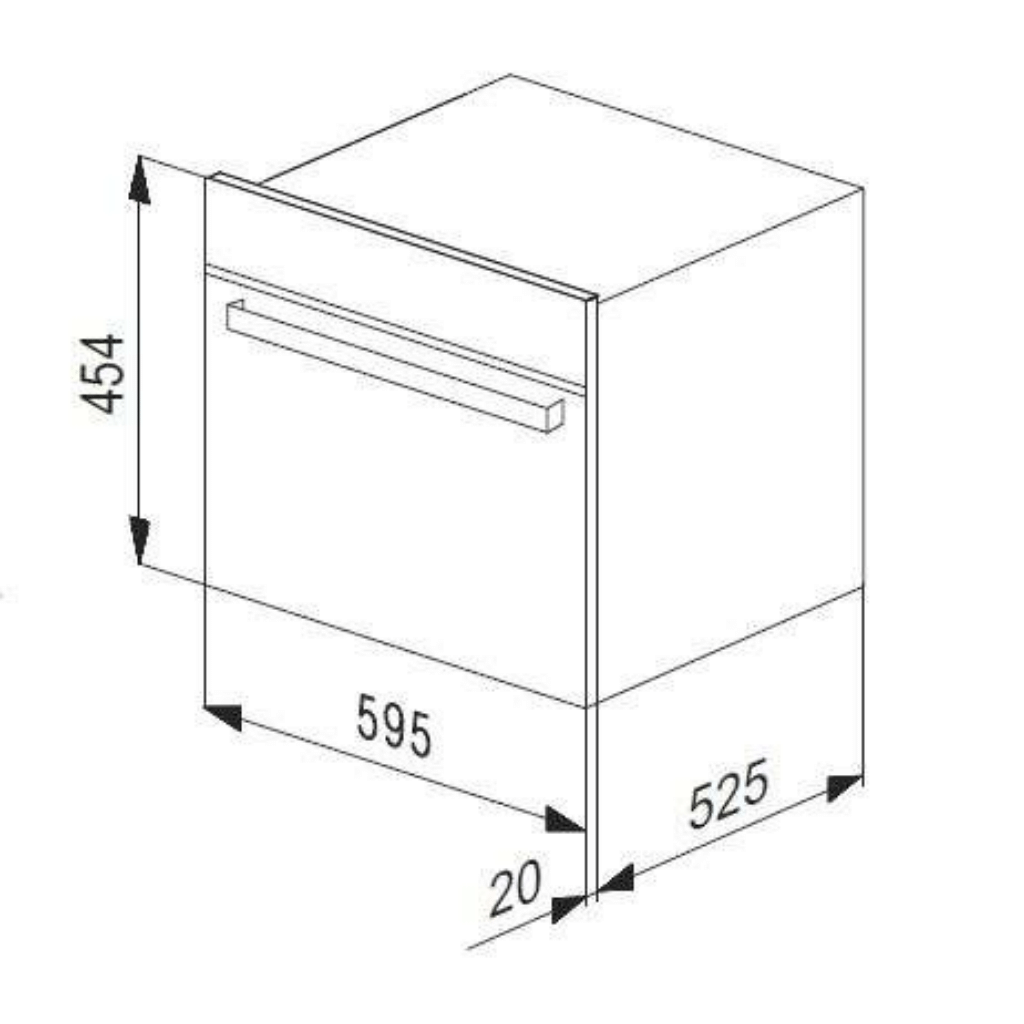 Kleenmaid SMC4530 Microwave with Steam Function dimensions