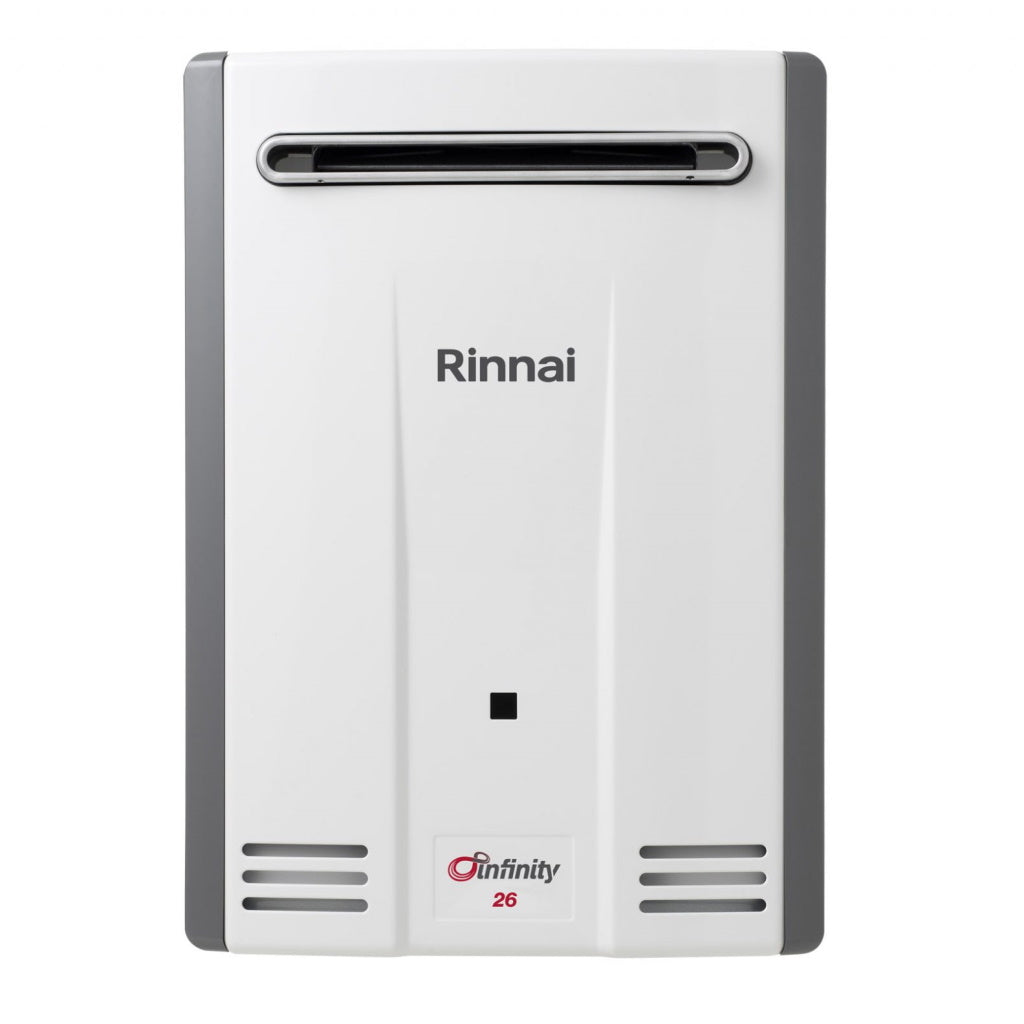 Rinnai INF26L42MA 26L White Infinity 26 42°C LPG Continuous Hot Water System - The Appliance Guys