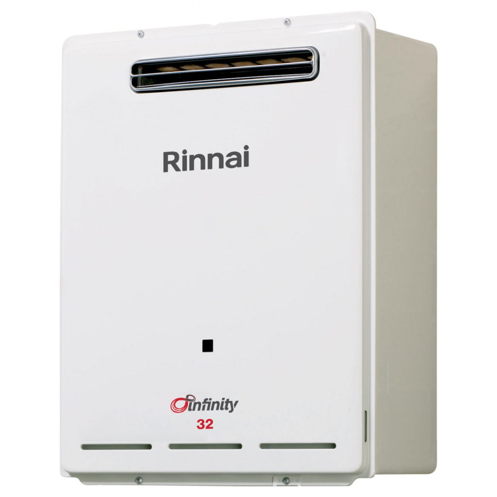 Rinnai INF32N50M 32L White Infinity 32 50°C Natural Gas Continuous Hot Water System - The Appliance Guys