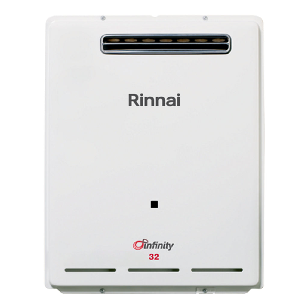 Rinnai INF32N50M 32L White Infinity 32 50°C Natural Gas Continuous Hot Water System - The Appliance Guys