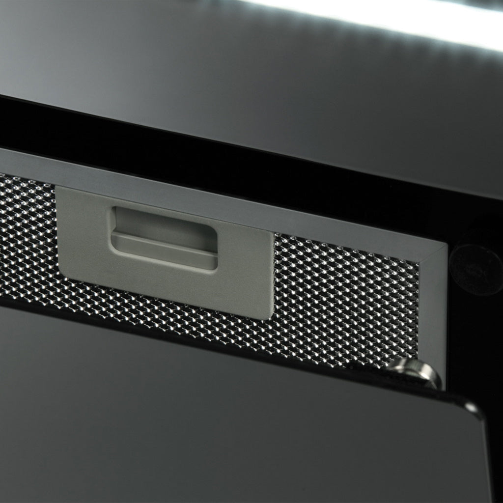 Robinhood RWJ3CL9BK 90cm Black Canopy Rangehood - The Appliance Guys