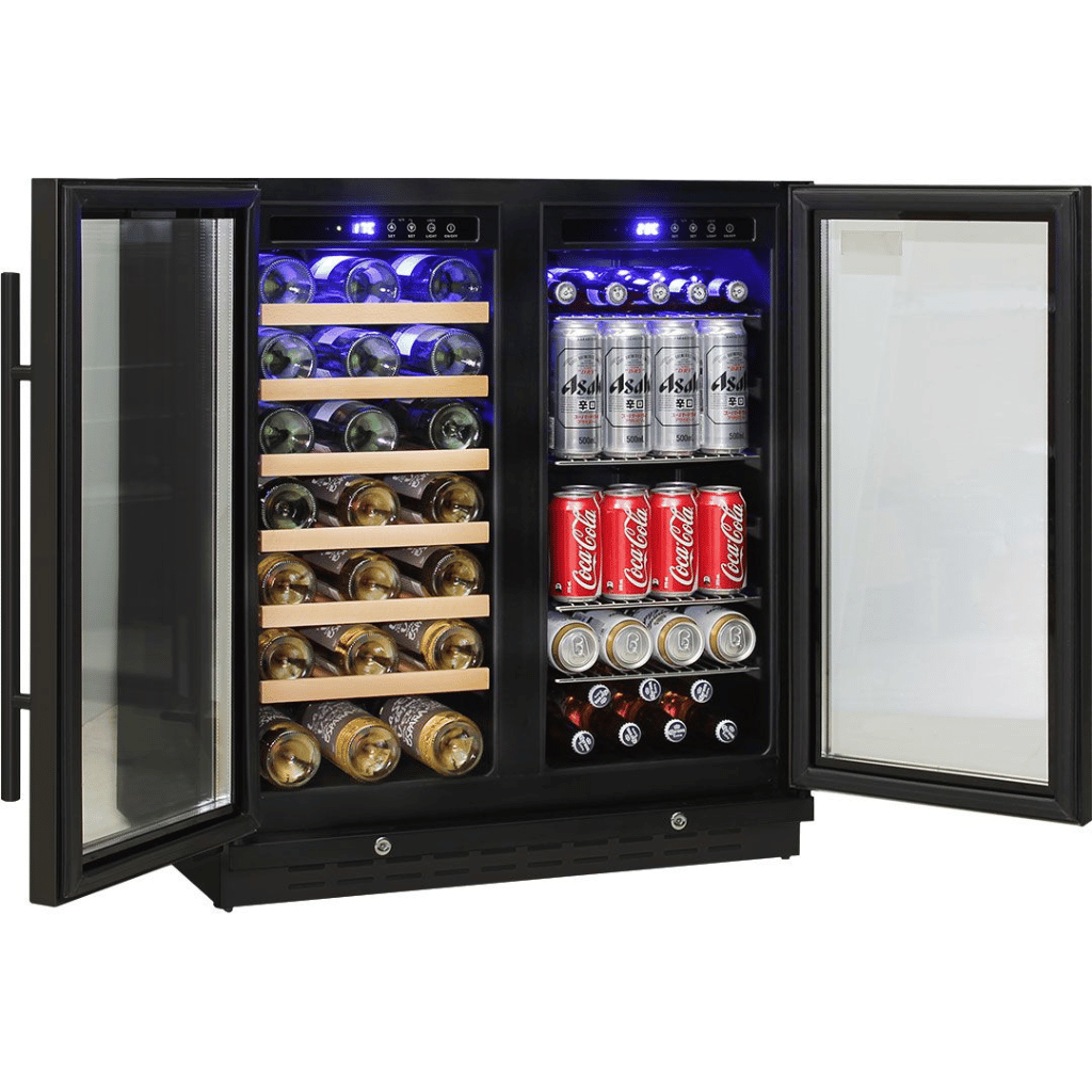 Schmick JC165B 165L Dual Zone Under Bench Beer And Wine Fridge