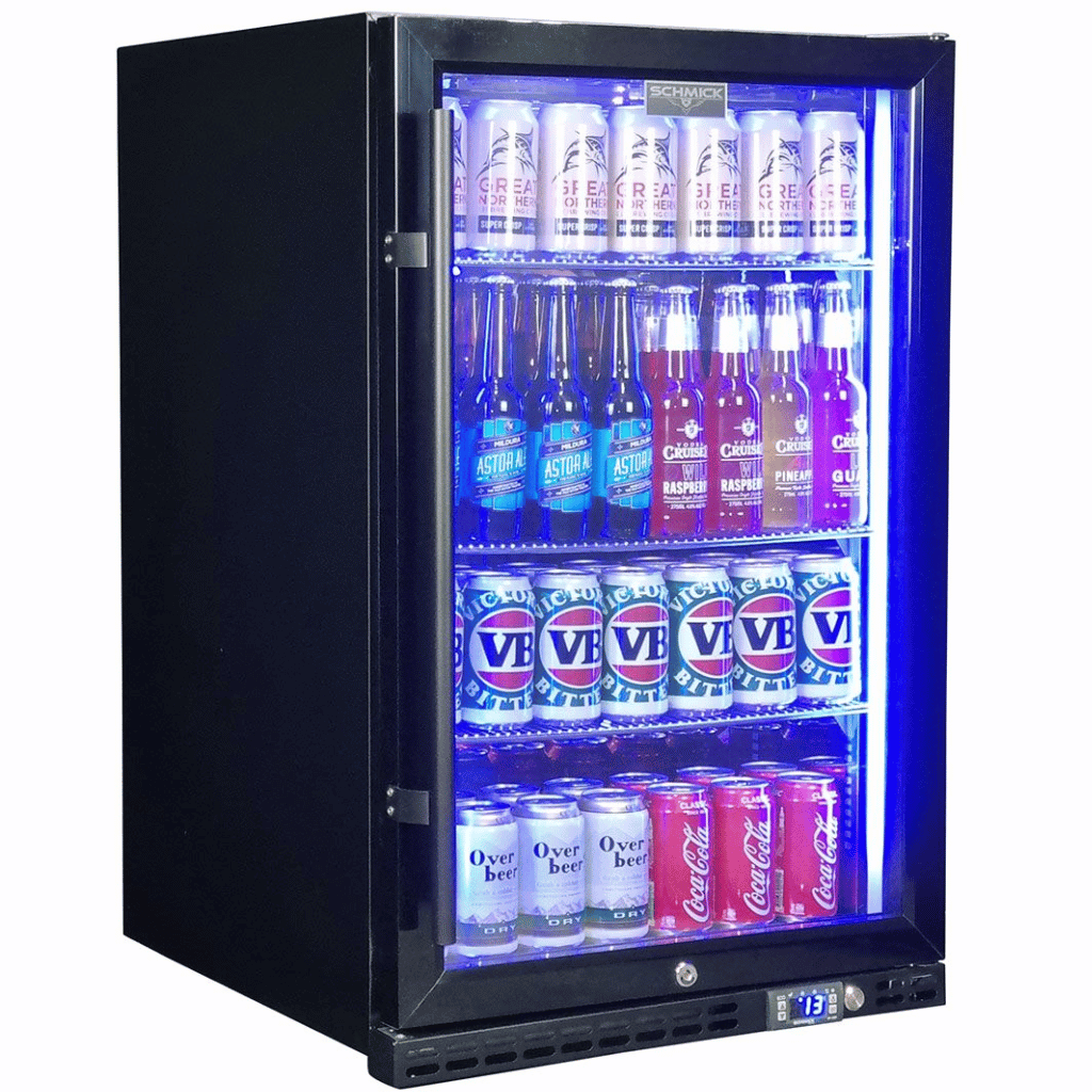 Schmick SK146R-B-HD Under Bench Bar Fridge with Light - The Appliance Guys
