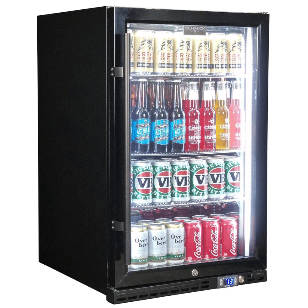 Schmick SK146R-B-HD Under Bench Bar Fridge Hero Image - The Appliance Guys