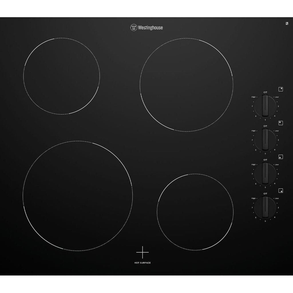 Westinghouse WHC642BC 60cm Black Ceramic Cooktop - The Appliance Guys