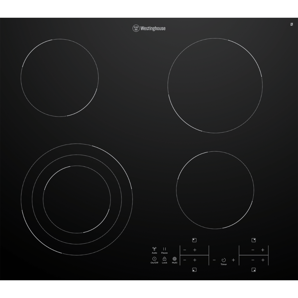 Westinghouse WHC643BD 60cm 4 Zone Ceramic Cooktop